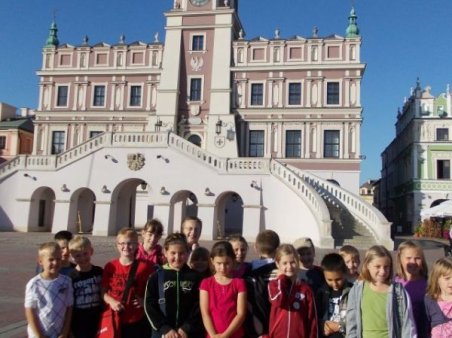 Trzecioklasiści w Zamościu