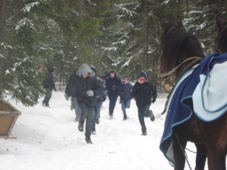 Kulig klas IIc i IId