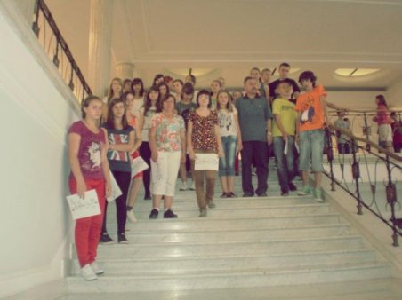 Gimnazjaliści w Warszawie