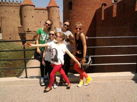 Gimnazjaliści w Warszawie