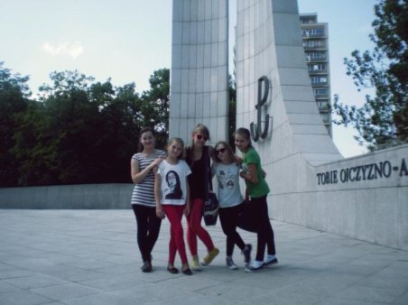 Gimnazjaliści w Warszawie