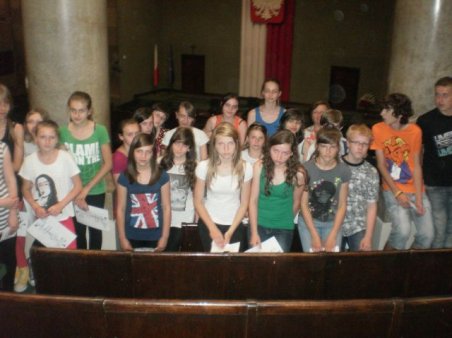 Gimnazjaliści w Warszawie