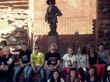 Gimnazjaliści w Warszawie