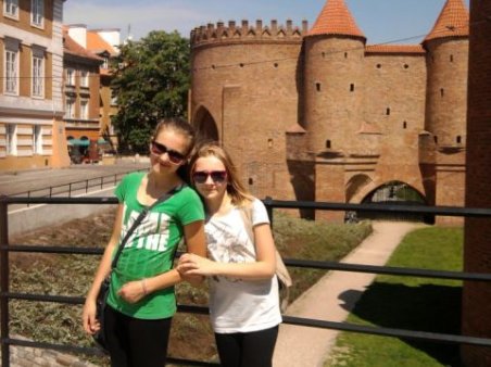 Gimnazjaliści w Warszawie