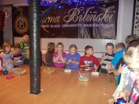 Wycieczka do fabryki ozdób choinkowych