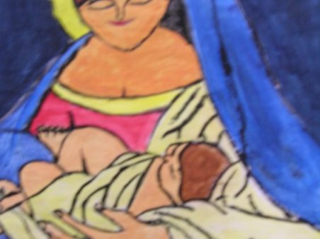 Wystawa prac plastycznych o tematyce bożonarodzeniowej