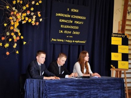 X Sejmik Samorządów Uczniowskich Gimnazjów Powiatu Biłgorajskiego