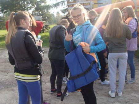 Gimnazjaliści popłynęli Wieprzem