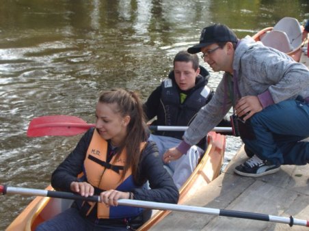 Gimnazjaliści popłynęli Wieprzem