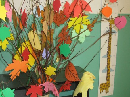 Jesienne dekoracje w klasach
